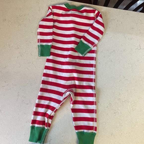 Hanna Andersson Zip Up Sleeper Red Green 12-18m - Picture 2 of 6